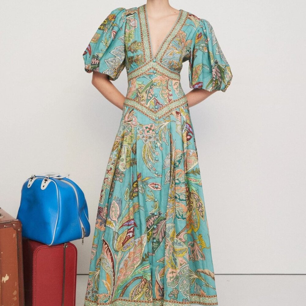 ALEMAIS FRANCA DRESS 4US Maxi Dress